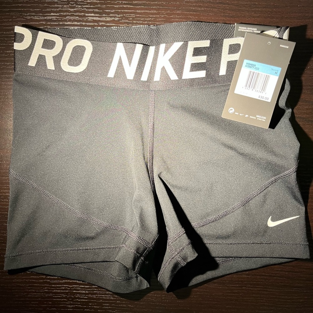 Black Nike Pro Spandex Shorts